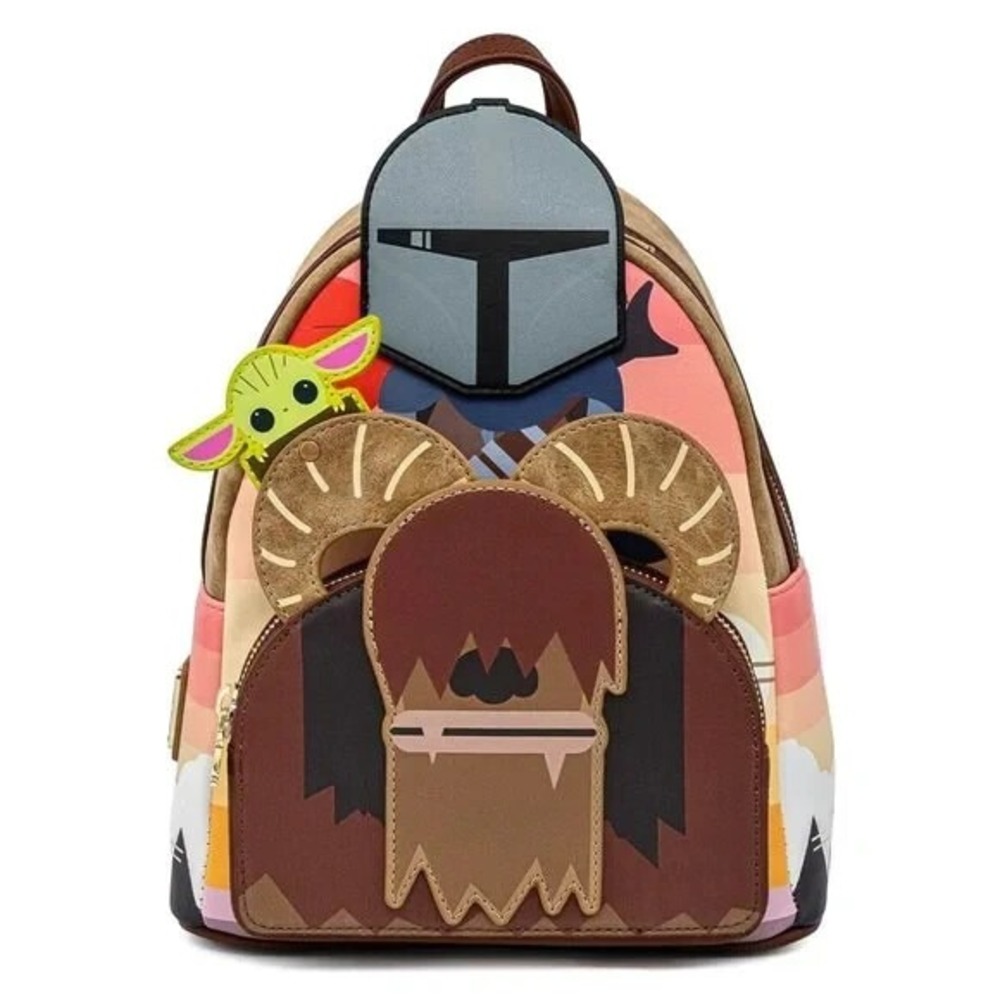 Loungefly Disney Star Wars The Mandalorian Bantha Cosplay Mini‎ Backpack